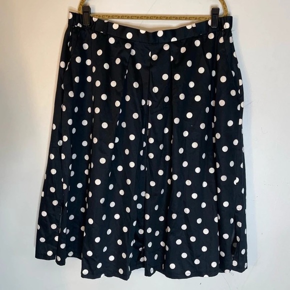 Givenchy Black and White Polka Dot Mini Skirt - Picture 1 of 5